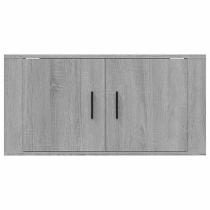 Tv-Wandmeubel 80X34,5X40 Cm Eikenkleurig 1 80 x 34.5 x 40 cm Grijs sonoma