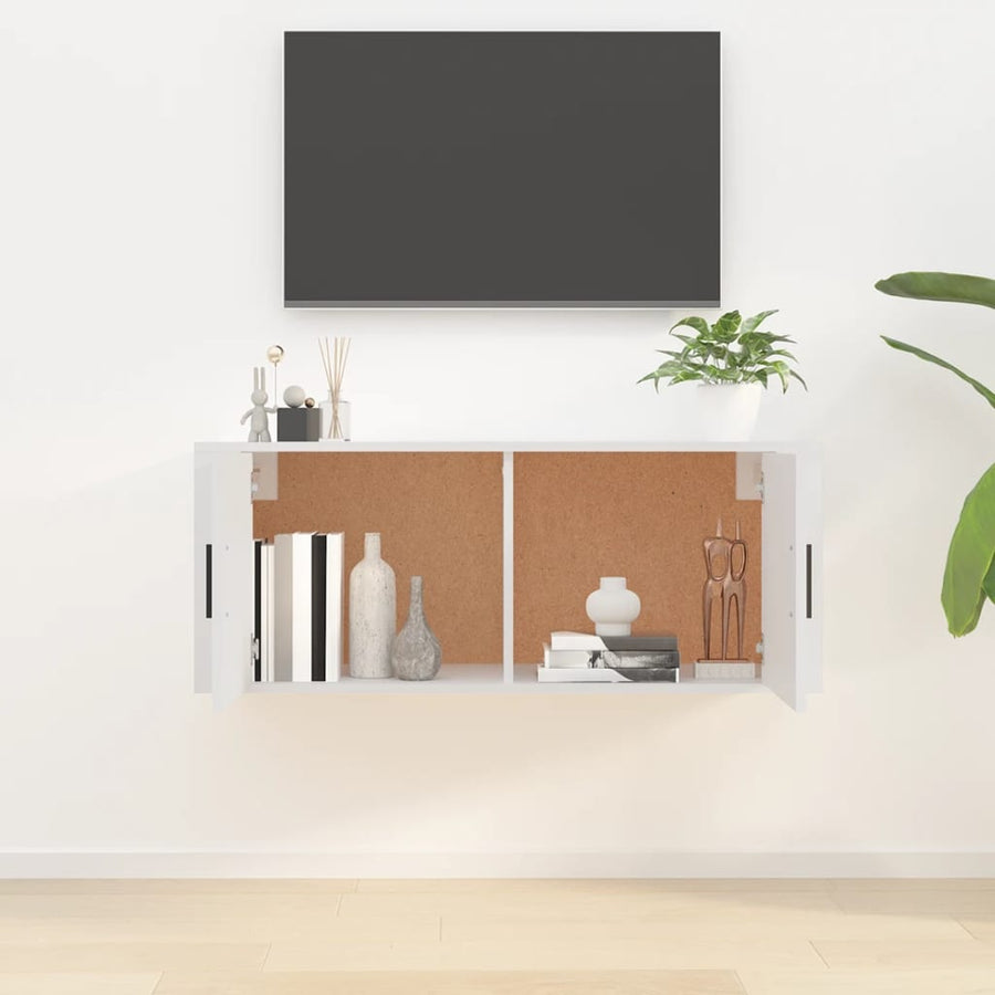 Tv-Wandmeubel 00X34,5X40 Cm 1 100 x 34.5 x 40 cm Wit