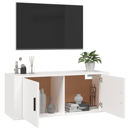 Tv-Wandmeubel 00X34,5X40 Cm 1 100 x 34.5 x 40 cm Wit