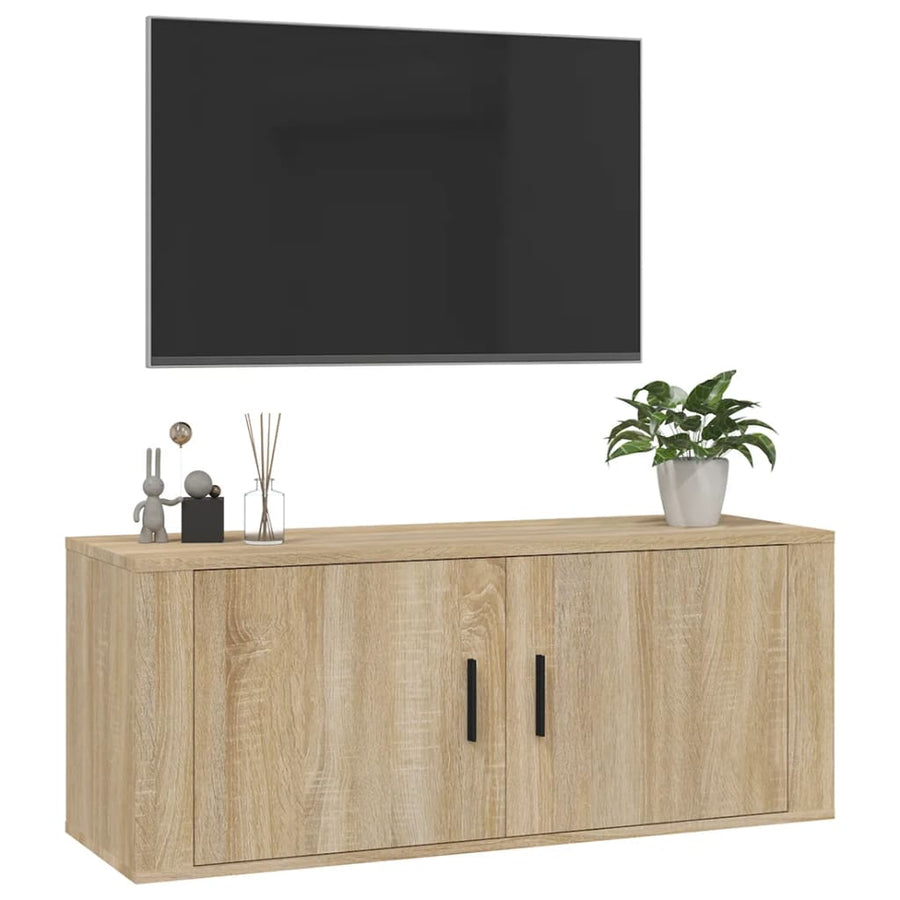 Tv-Wandmeubel 00X34,5X40 Cm Kleurig 1 100 x 34.5 x 40 cm Sonoma eiken