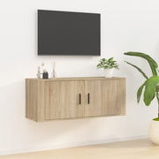 Tv-wandmeubel 100x34,5x40 cm sonoma eiken