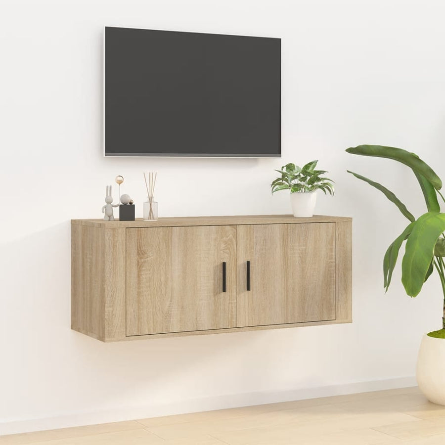 Tv-Wandmeubel 00X34,5X40 Cm Kleurig 1 100 x 34.5 x 40 cm Sonoma eiken