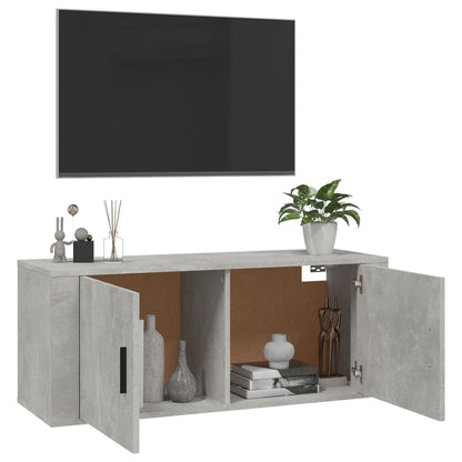 Tv-Wandmeubel 00X34,5X40 Cm 1 100 x 34.5 x 40 cm Betongrijs