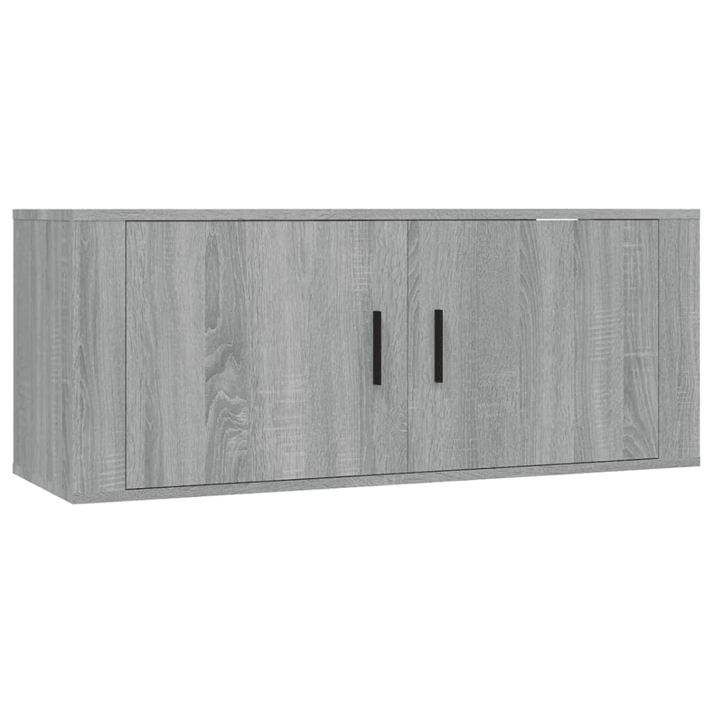 Tv-Wandmeubel 00X34,5X40 Cm Eikenkleurig 1 100 x 34.5 x 40 cm Grijs sonoma