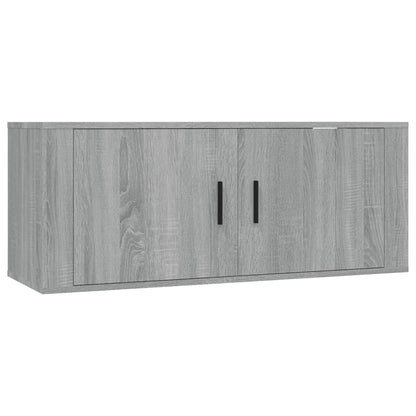 Tv-Wandmeubel 00X34,5X40 Cm Eikenkleurig 1 100 x 34.5 x 40 cm Grijs sonoma