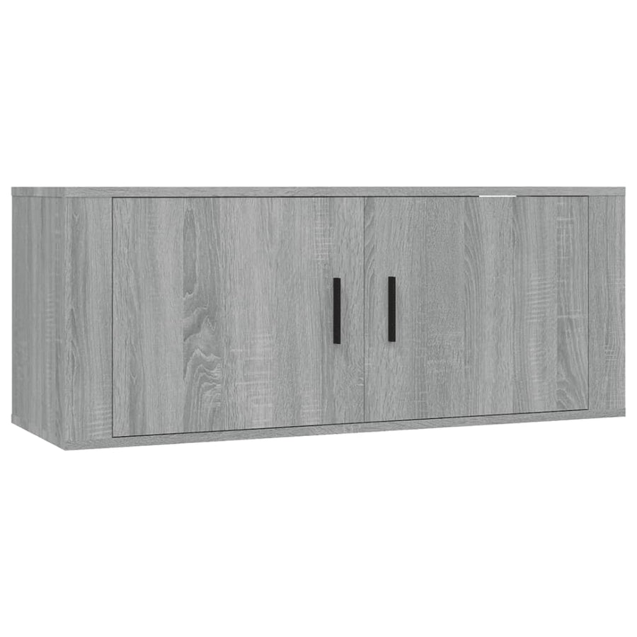 Tv-Wandmeubel 00X34,5X40 Cm Eikenkleurig 1 100 x 34.5 x 40 cm Grijs sonoma