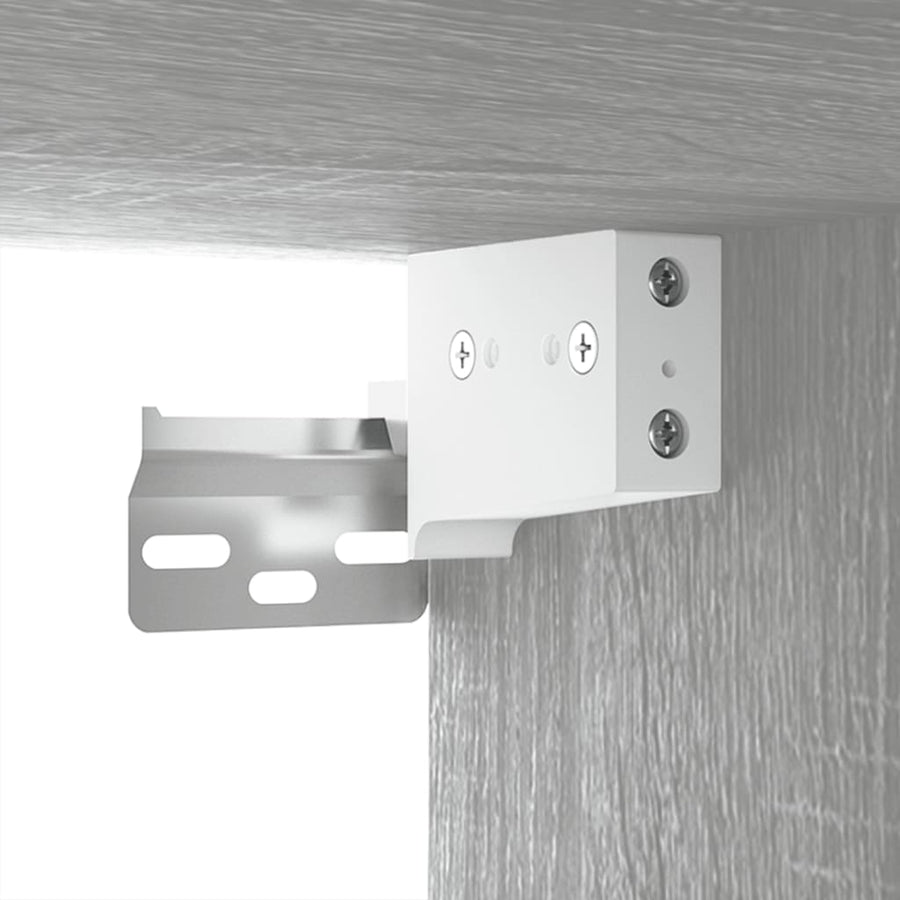 Tv-Wandmeubel 00X34,5X40 Cm Eikenkleurig 1 100 x 34.5 x 40 cm Grijs sonoma
