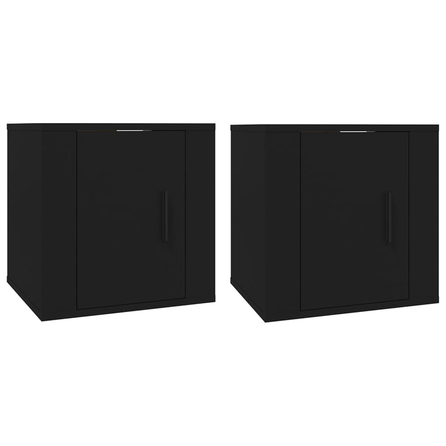 Tv-Wandmeubels 40X34,5X40 Cm 2 40 x 34.5 x 40 cm Zwart