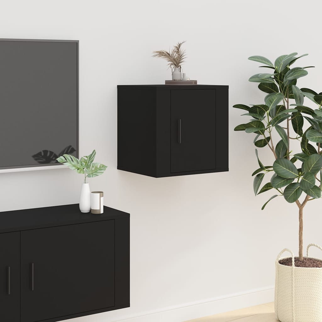 Tv-Wandmeubels 40X34,5X40 Cm 2 40 x 34.5 x 40 cm Zwart