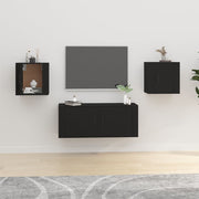 Tv-wandmeubel 40x34,5x40 cm zwart (2 stuks)