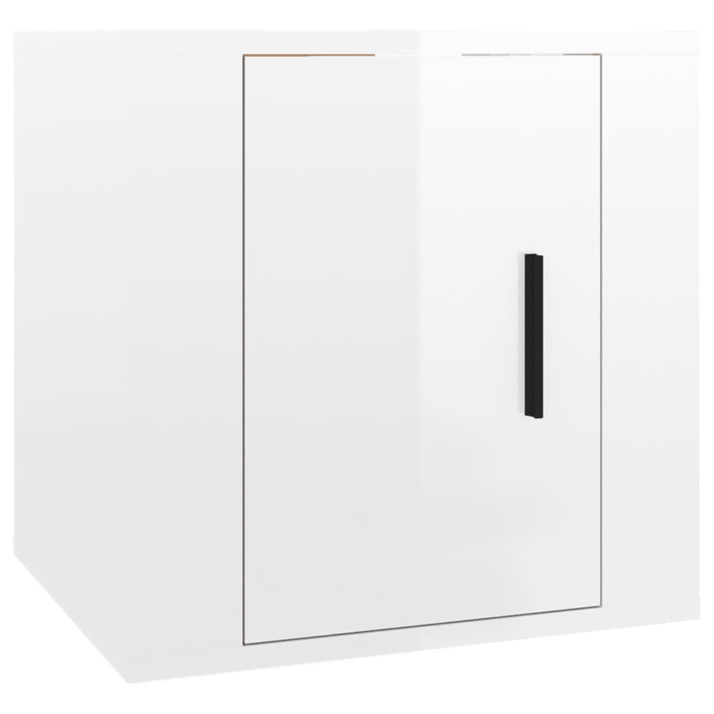 Tv-Wandmeubel 40X34,5X40 Cm 1 40 x 34.5 x 40 cm Hoogglans wit