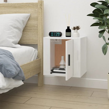 Tv-Wandmeubel 40X34,5X40 Cm 1 40 x 34.5 x 40 cm Hoogglans wit