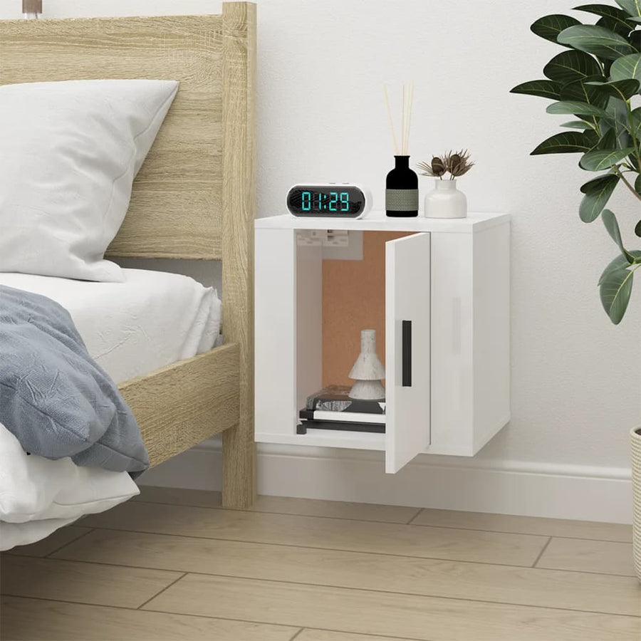 Tv-Wandmeubel 40X34,5X40 Cm 1 40 x 34.5 x 40 cm Hoogglans wit