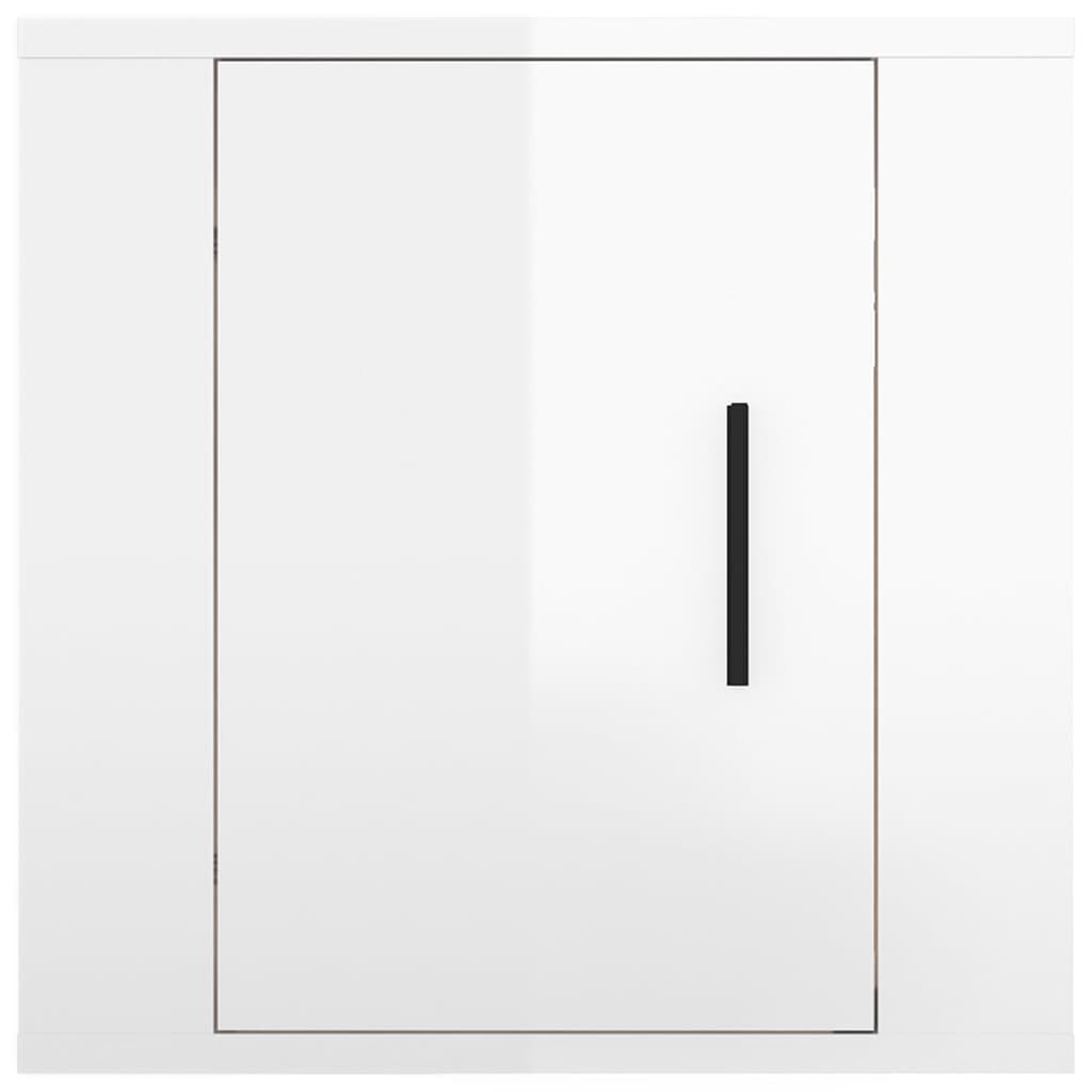 Tv-Wandmeubel 40X34,5X40 Cm 1 40 x 34.5 x 40 cm Hoogglans wit