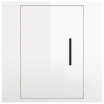 Tv-Wandmeubel 40X34,5X40 Cm 1 40 x 34.5 x 40 cm Hoogglans wit