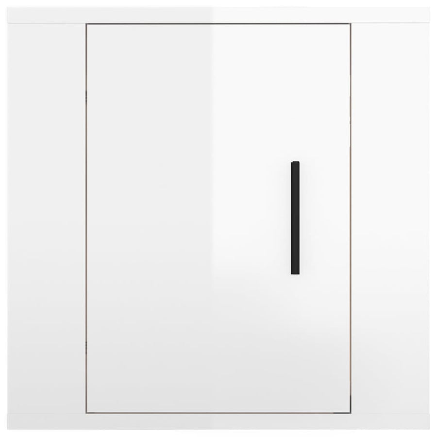 Tv-Wandmeubel 40X34,5X40 Cm 1 40 x 34.5 x 40 cm Hoogglans wit
