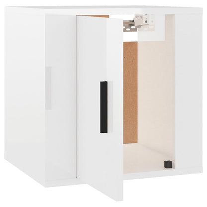 Tv-Wandmeubel 40X34,5X40 Cm 1 40 x 34.5 x 40 cm Hoogglans wit