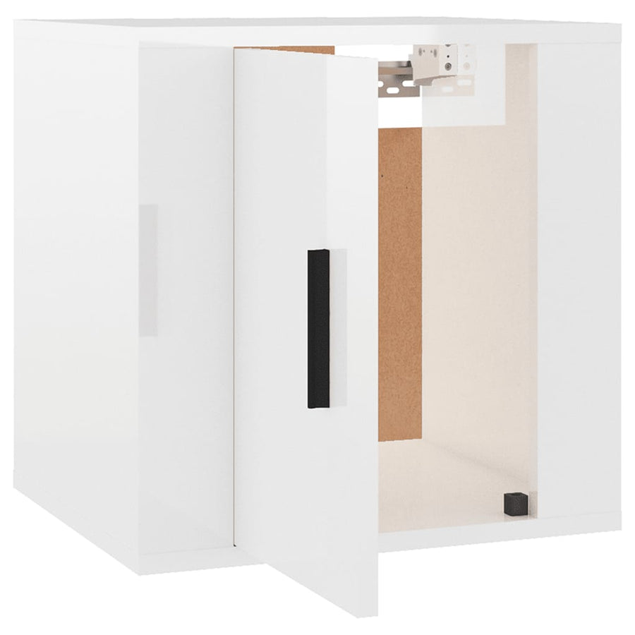 Tv-Wandmeubel 40X34,5X40 Cm 1 40 x 34.5 x 40 cm Hoogglans wit