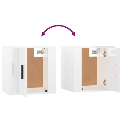 Tv-Wandmeubel 40X34,5X40 Cm 1 40 x 34.5 x 40 cm Hoogglans wit
