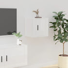 Tv-Wandmeubel 40X34,5X40 Cm 1 40 x 34.5 x 40 cm Hoogglans wit