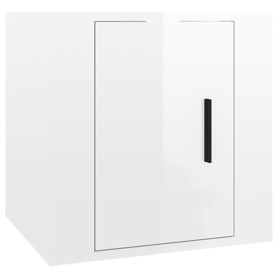 Tv-Wandmeubels 40X34,5X40 Cm 2 40 x 34.5 x 40 cm Hoogglans wit