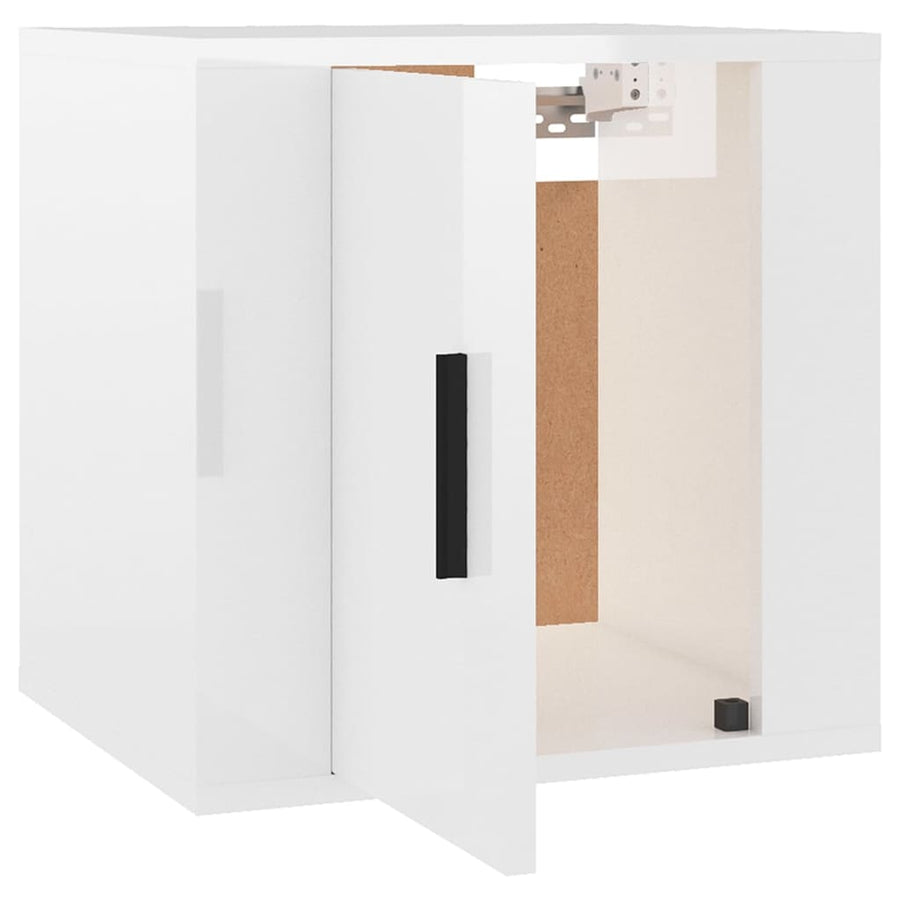 Tv-Wandmeubels 40X34,5X40 Cm 2 40 x 34.5 x 40 cm Hoogglans wit