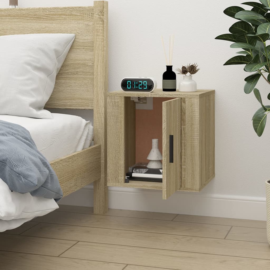 Tv-Wandmeubel 40X34,5X40 Cm Kleurig 1 40 x 34.5 x 40 cm Sonoma eiken