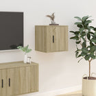 Tv-Wandmeubel 40X34,5X40 Cm Kleurig 1 40 x 34.5 x 40 cm Sonoma eiken