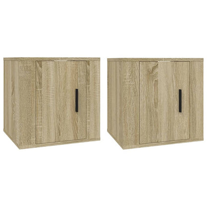 Tv-Wandmeubels 40X34,5X40 Cm Kleurig 2 40 x 34.5 x 40 cm Sonoma eiken
