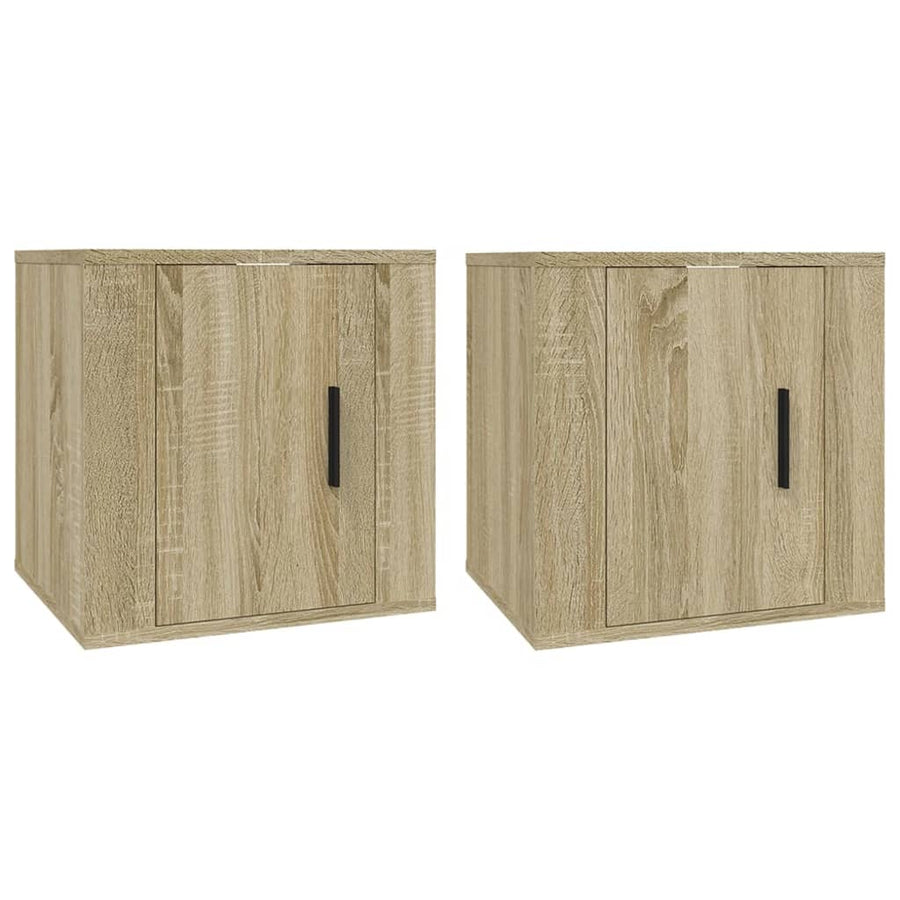 Tv-Wandmeubels 40X34,5X40 Cm Kleurig 2 40 x 34.5 x 40 cm Sonoma eiken
