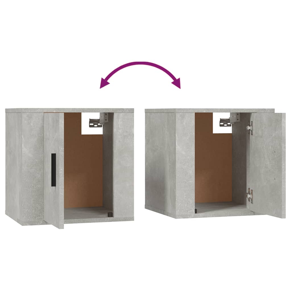 Tv-Wandmeubel 40X34,5X40 Cm 1 40 x 34.5 x 40 cm Betongrijs
