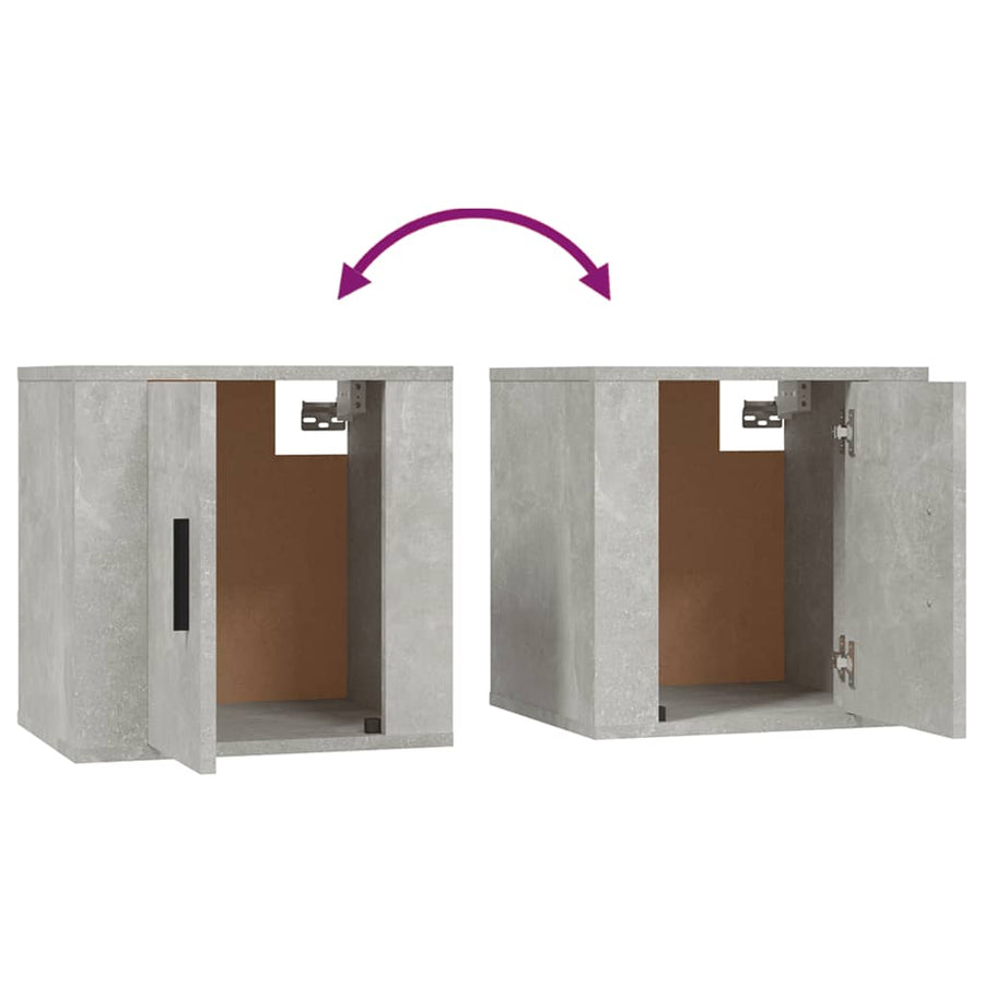 Tv-Wandmeubel 40X34,5X40 Cm 1 40 x 34.5 x 40 cm Betongrijs