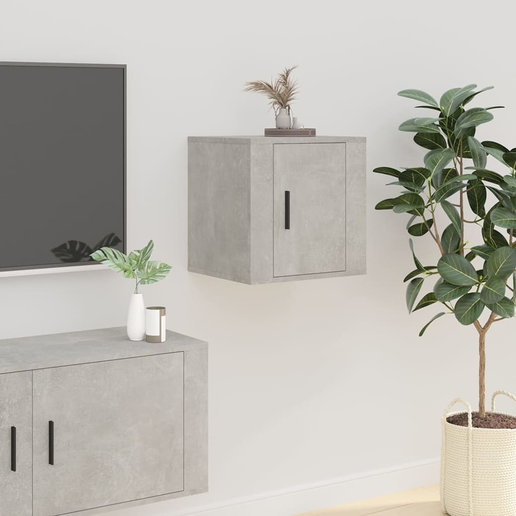Tv-Wandmeubel 40X34,5X40 Cm 1 40 x 34.5 x 40 cm Betongrijs