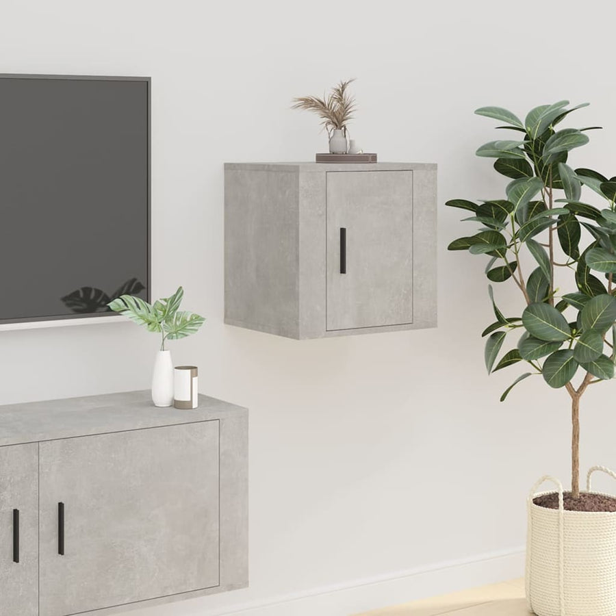 Tv-Wandmeubel 40X34,5X40 Cm 1 40 x 34.5 x 40 cm Betongrijs