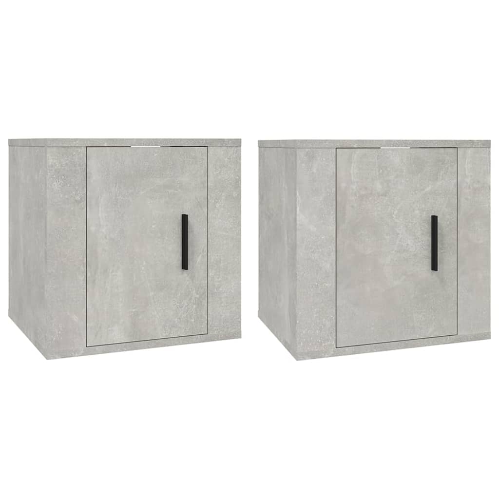Tv-Wandmeubels 40X34,5X40 Cm 2 40 x 34.5 x 40 cm Betongrijs