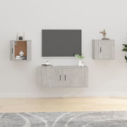 Tv-meubel 40x34,5x40 cm betongrijs (2 stuks)
