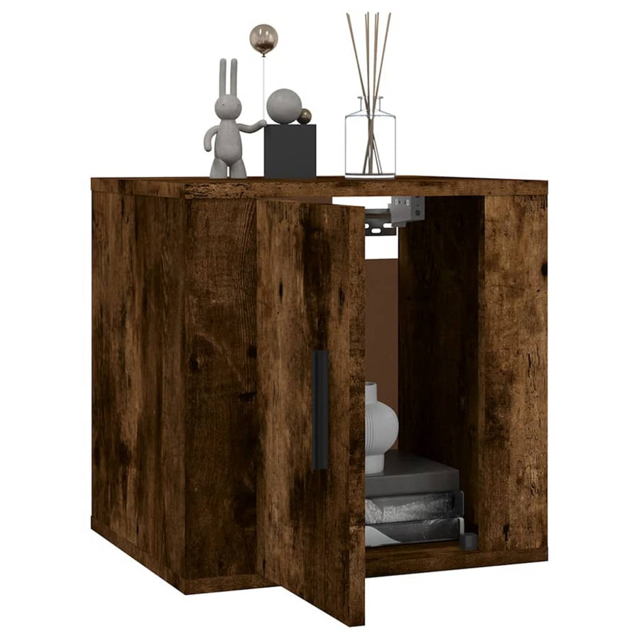 Tv-Wandmeubel 40X34,5X40 Cm Kleurig 1 40 x 34.5 x 40 cm Gerookt eiken
