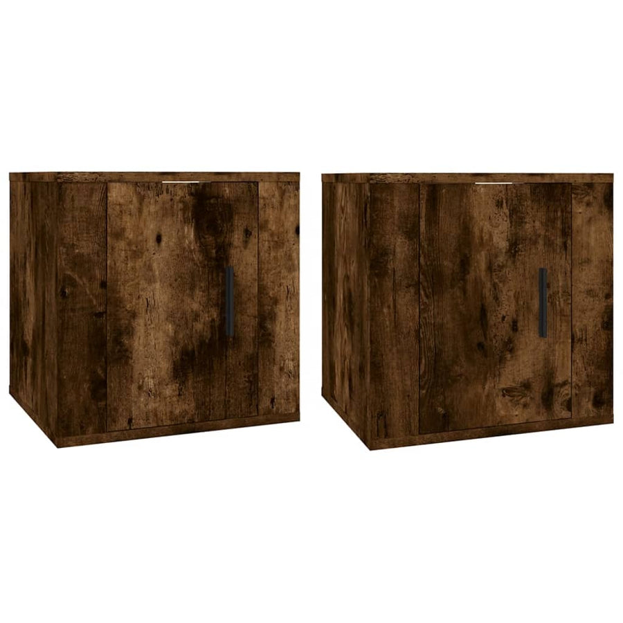Tv-Wandmeubels 40X34,5X40 Cm Kleurig 2 40 x 34.5 x 40 cm Gerookt eiken