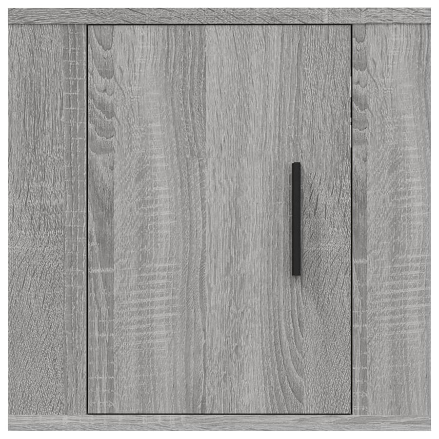 Tv-Wandmeubel 40X34,5X40 Cm Eikenkleurig 1 40 x 34.5 x 40 cm Grijs sonoma