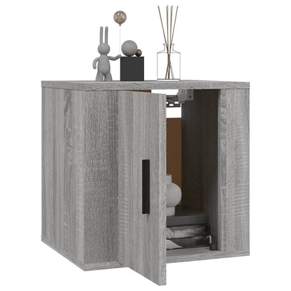 Tv-Wandmeubels 40X34,5X40 Cm Eikenkleurig 2 40 x 34.5 x 40 cm Grijs sonoma