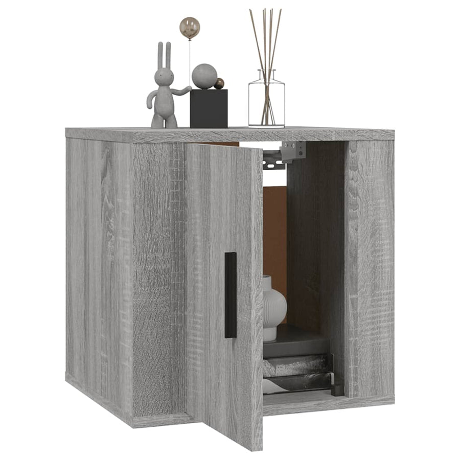 Tv-Wandmeubels 40X34,5X40 Cm Eikenkleurig 2 40 x 34.5 x 40 cm Grijs sonoma