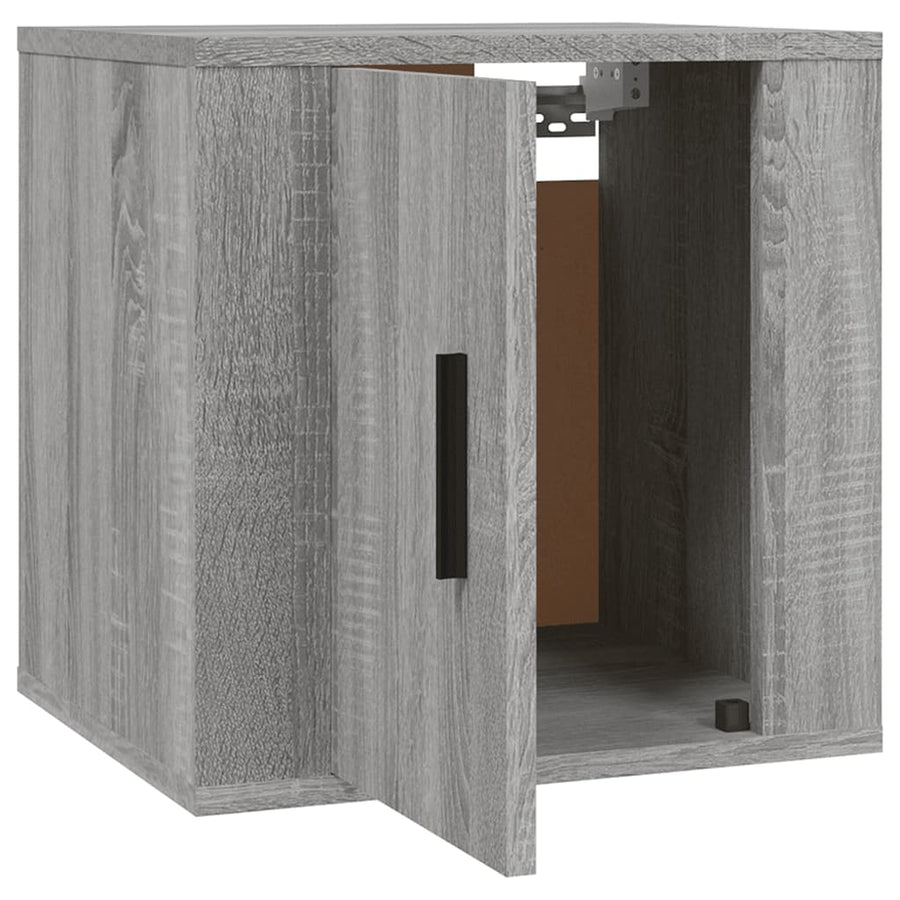 Tv-Wandmeubels 40X34,5X40 Cm Eikenkleurig 2 40 x 34.5 x 40 cm Grijs sonoma