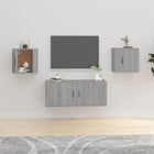 Tv-Wandmeubels 40X34,5X40 Cm Eikenkleurig 2 40 x 34.5 x 40 cm Grijs sonoma