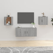 Tv-wandmeubel 40x34,5x40 cm grijs sonoma eiken (2 stuks)