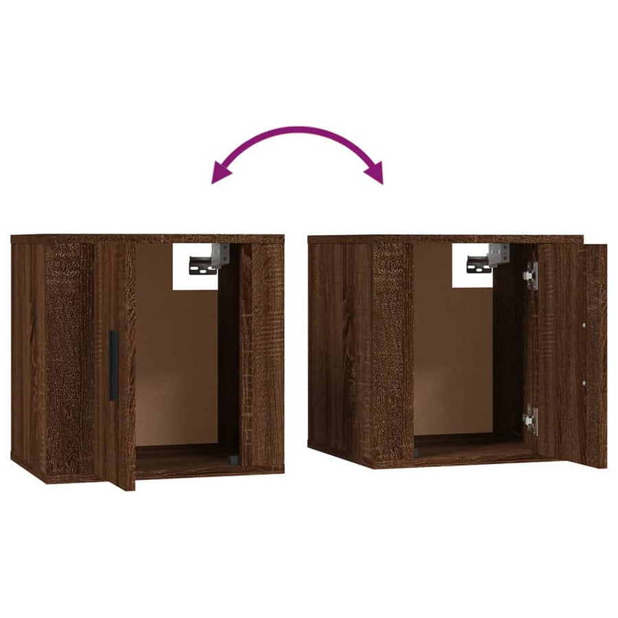 Tv-Wandmeubel 40X34,5X40 Cm Bruin Eikenkleur 1 40 x 34.5 x 40 cm Bruineiken