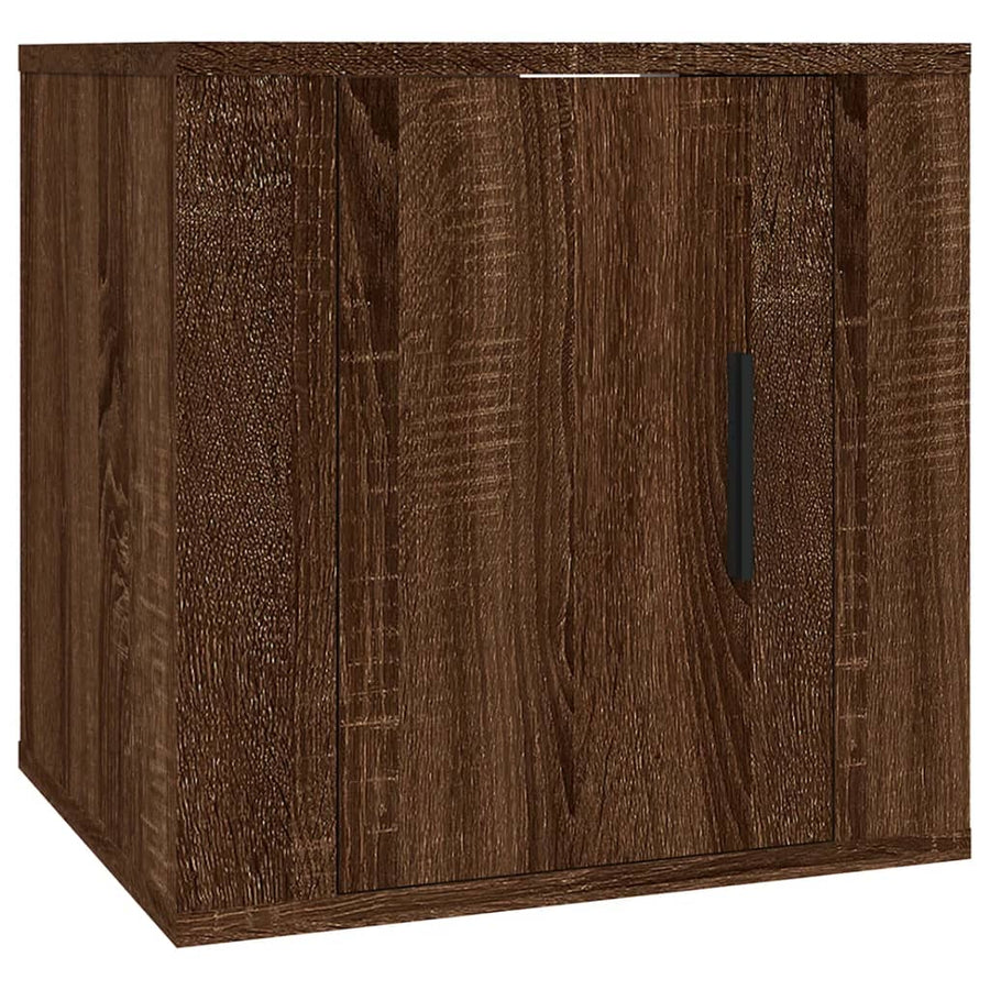 Tv-Wandmeubels 40X34,5X40 Cm 2 40 x 34.5 x 40 cm bruin eikenkleur