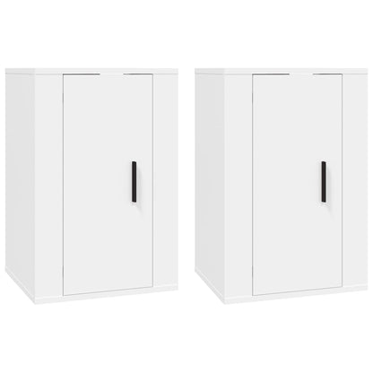 Tv-Wandmeubels 40X34,5X60 Cm 2 40 x 34.5 x 60 cm Wit
