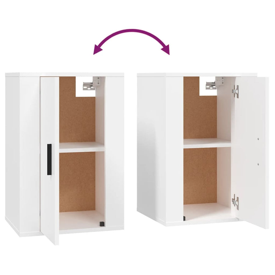 Tv-Wandmeubels 40X34,5X60 Cm 2 40 x 34.5 x 60 cm Wit