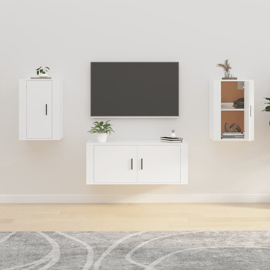 Tv-Wandmeubels 40X34,5X60 Cm 2 40 x 34.5 x 60 cm Wit