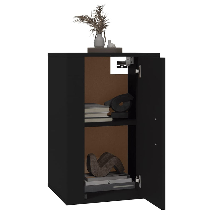Tv-Wandmeubel 40X34,5X60 Cm 1 40 x 34.5 x 60 cm Zwart